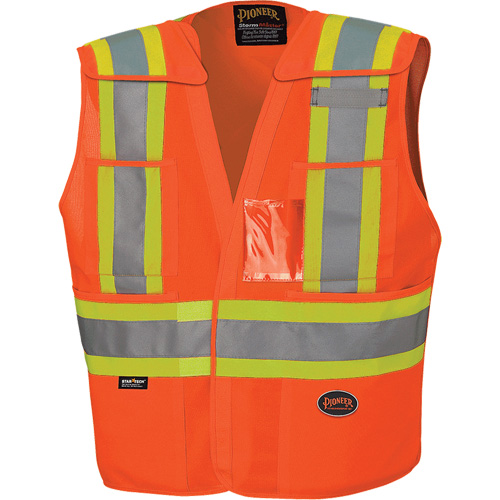 6930 Veste de s&eacute;curit&eacute; d&eacute;tachable &agrave; &eacute;paules tombantes, Orange haute visibilit&eacute;, 2T-Grand/3T-Grand, Polyester Nuna Depot Inc.