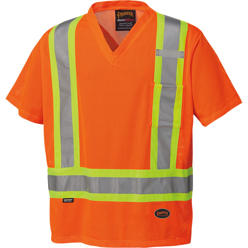 5994 T-shirt de s&eacute;curit&eacute; haute visibilit&eacute;, Polyester, 2T-Grand, Orange haute visibilit&eacute; Nuna Depot Inc.