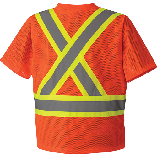 5994 T-shirt de s&eacute;curit&eacute; haute visibilit&eacute;, Polyester, 2T-Grand, Orange haute visibilit&eacute; Nuna Depot Inc.