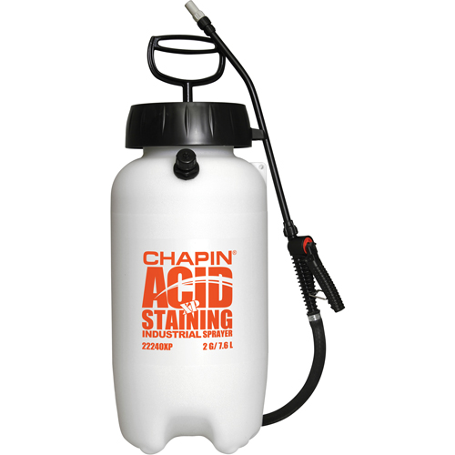 Industrial Acid Staining Sprayers, 2 gal. (7.6 L), Plastic, 12" Wand Nuna Depot Inc.