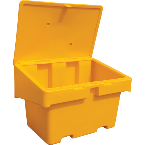 Contenants pour sel & sable SOS, Avec Moraillon, 48" x 33" x 34", 18,5 pi³, Jaune Nuna Depot Inc.