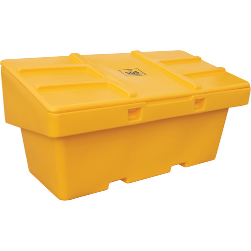 Contenants pour sel & sable SOS, Avec Moraillon, 72" x 36" x 36", 36 pi³, Jaune Nuna Depot Inc.