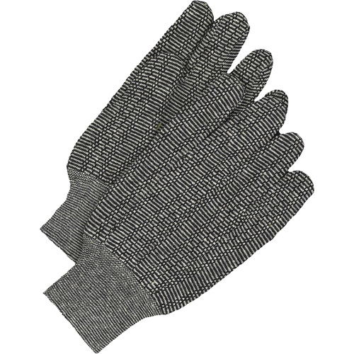Gants en jersey classiques, Taille unique, Poivre et sel, Non doubl&eacute;, Poignet en tricot Nuna Depot Inc.