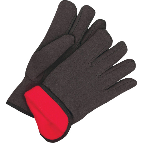 Classic Jersey Gloves, One Size, Black, Red Fleece, Slip-On Nuna Depot Inc.
