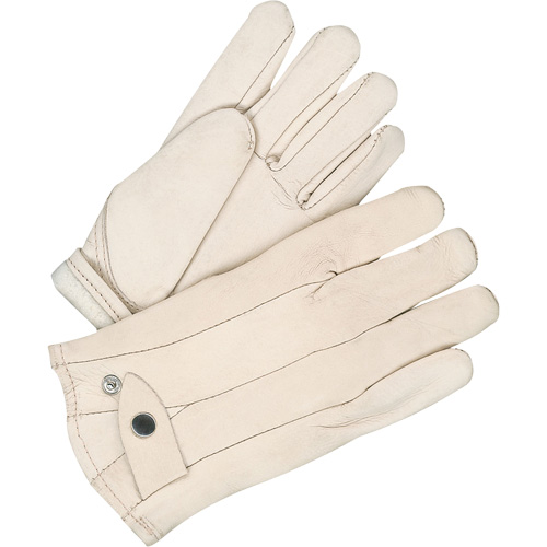 Gants classiques de cordeur, 10, Paume Cuir fleur de vache, Doubleure Molleton Nuna Depot Inc.