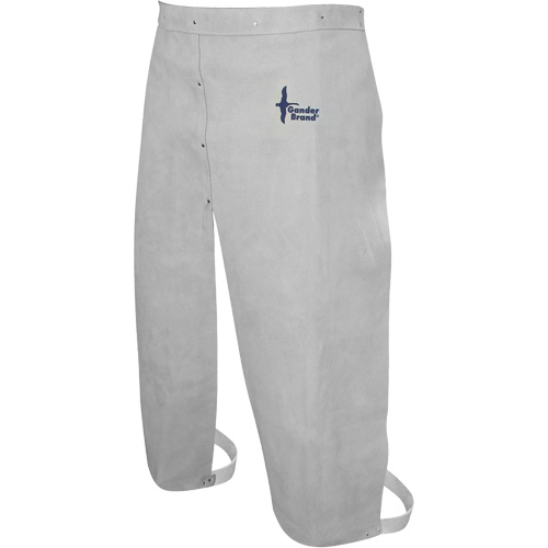 Tablier de soudage en cuir, Taille &agrave; jambes fendues, 32" lo, Gris perle Nuna Depot Inc.