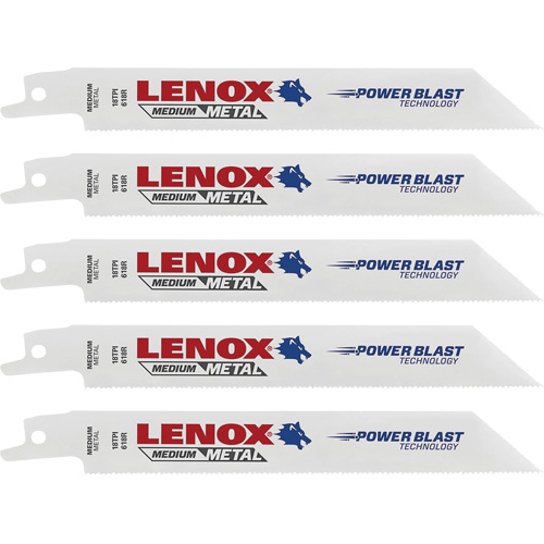 Hacksaw Blades, Bi-Metal, 18 TPI, 6" L x 3/4" W Nuna Depot Inc.