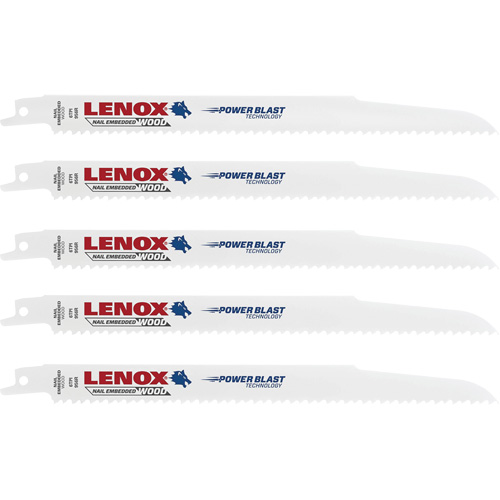 Wood Cutting Reciprocating Saw Blades, Bi-Metal, 6 TPI, 9" L x 3/4" W Nuna Depot Inc.