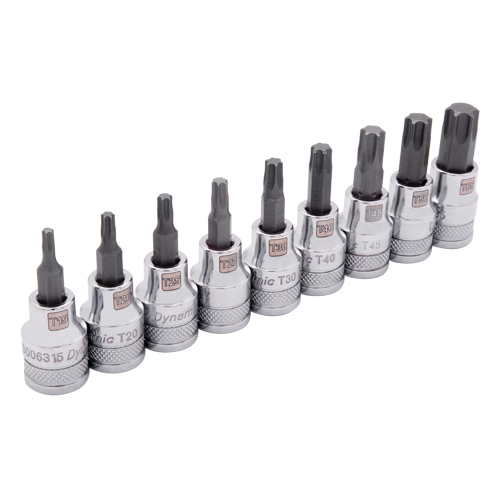 Standard Socket Set, Torx&reg;, 3/8" Drive, 9 Pcs Nuna Depot Inc.