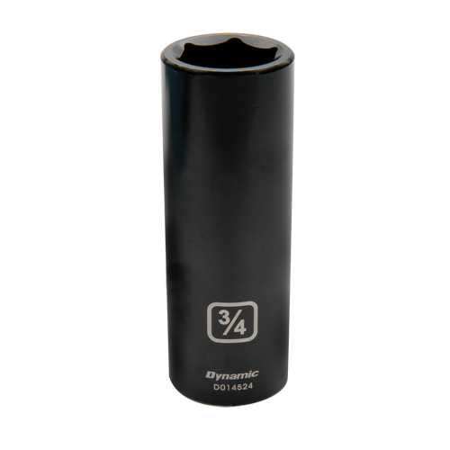 SAE Socket, Impact, 3/8", 1/2" Drive, 6 Points, Deep Nuna Depot Inc.