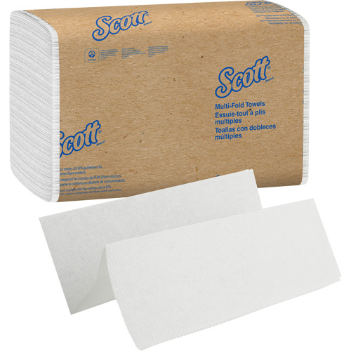 Scott&reg; Essential Multi-Fold Paper Towels, 1 Ply, 9-2/5" L x 9-1/5" W, 250 /Pack Nuna Depot Inc.