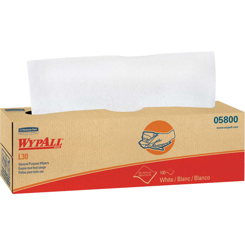 Essuie-tout &agrave; usage g&eacute;n&eacute;ral L30 WypAll, Tout usage, 16-2/5" lo x 9-4/5" la Nuna Depot Inc.