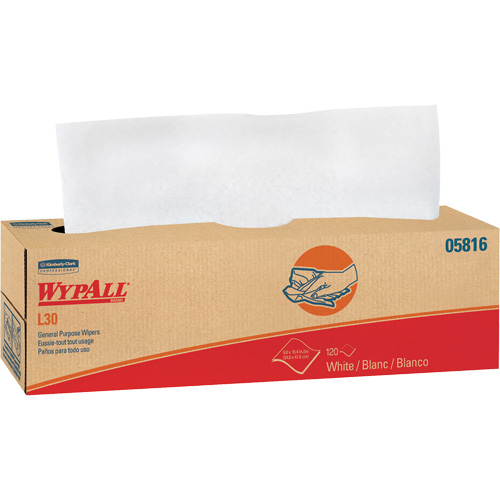Essuie-tout &agrave; usage g&eacute;n&eacute;ral L30 WypAll, Tout usage, 16-2/5" lo x 9-4/5" la Nuna Depot Inc.
