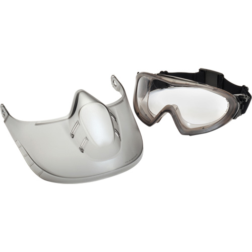 Lunettes de s&eacute;curit&eacute; Capstone Shield avec &eacute;cran facial amovible, Lentille Transparent, Antibu&eacute;e, Ventilation Directe/Ferm&eacute; Nuna Depot Inc.