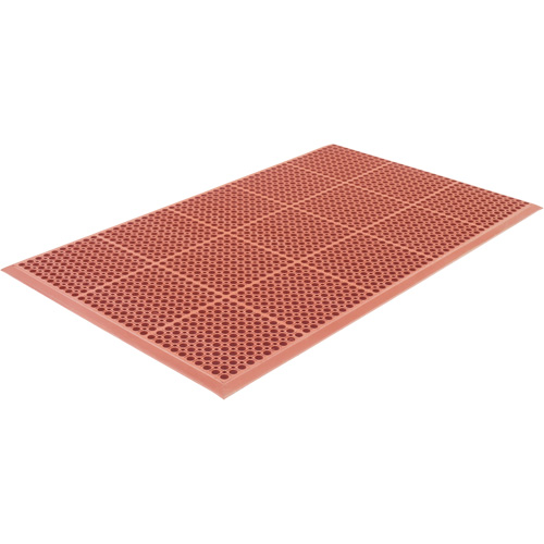 Competitor Series Mats, Slotted, 3' x 5' x 7/8", Orange, Natural Rubber Nuna Depot Inc.