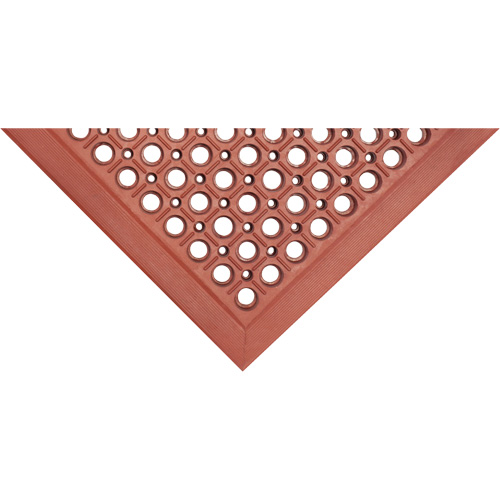 Competitor Series Mats, Slotted, 3' x 5' x 7/8", Orange, Natural Rubber Nuna Depot Inc.
