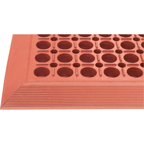 Competitor Series Mats, Slotted, 3' x 5' x 7/8", Orange, Natural Rubber Nuna Depot Inc.