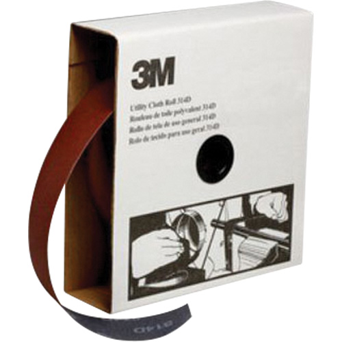 Rouleau de toile abrasive utilitaire, Oxyde d'aluminium, 2" la x 150' lo, Grain P400 Nuna Depot Inc.