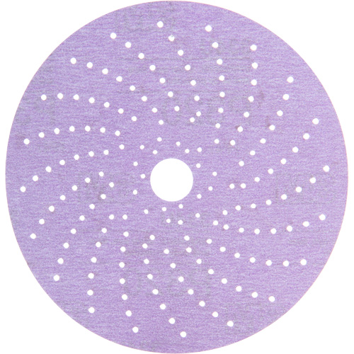 Disque de ponçage net mauve Hookit, 6" dia., Grain 320+, Oxyde d'aluminium Nuna Depot Inc.