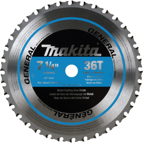 Lame de scie &agrave; pointes au CERMET, 7-1/4", 36 dents, Pour M&eacute;tal Nuna Depot Inc.