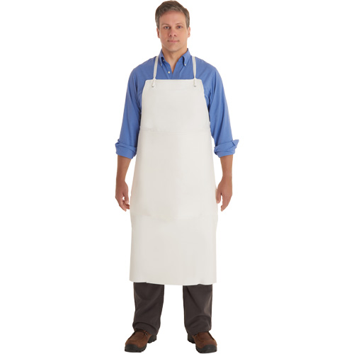 Tablier en PVC AlphaTec 56-101, PVC/Vinyle, Blanc, 33" la x 44" lo Nuna Depot Inc.