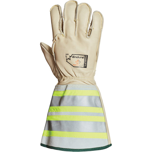 Endura&reg; Deluxe Winter Lineman Gloves with 6" Reflective Cuff, Large, Horsehide Palm, Fleece Inner Lining Nuna Depot Inc.