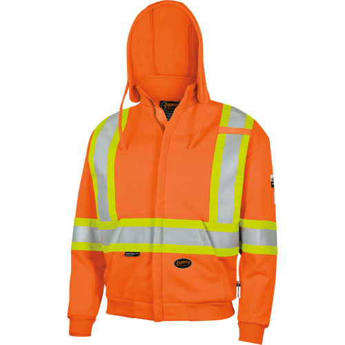 338SF Flame-Resistant Zip Style Hoodie, Men's, X-Large, High Visibility Orange, 22 cal/cm² Nuna Depot Inc.