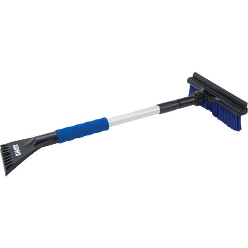 Snow Brush, Telescopic, Polypropylene Blade, 32-1/2" Long, Blue Nuna Depot Inc.