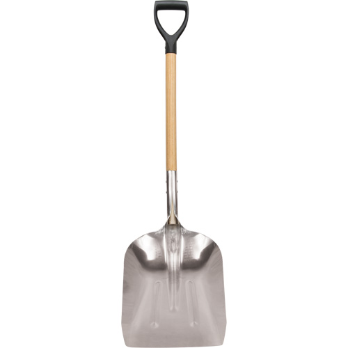 Scoop Shovel, Wood, Aluminum Blade, D-Grip Handle, 24-1/2" Length Nuna Depot Inc.