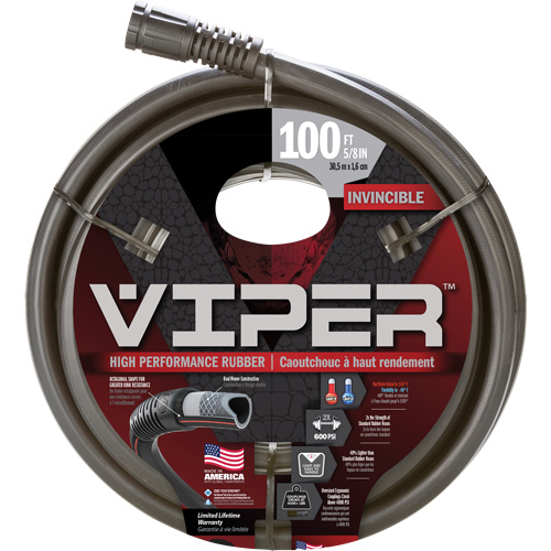 Viper&reg; High Performance Hose, Rubber, 5/8" dia. x 100' Nuna Depot Inc.