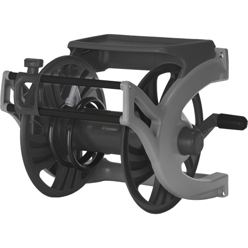 Deluxe Wall-Mount Hose Reel, 225', Aluminum/Poly-Plastic Nuna Depot Inc.