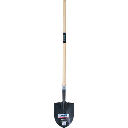 Heavy-Duty Round Point Shovel, Carbon Steel Blade, Hardwood, Straight Handle Nuna Depot Inc.