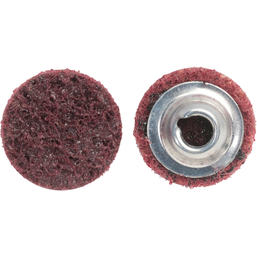Disque de pr&eacute;paration de surface non tiss&eacute; &agrave; rechange rapide Bear-Tex, 2" dia., Grain Moyen, Oxyde d'aluminium Nuna Depot Inc.