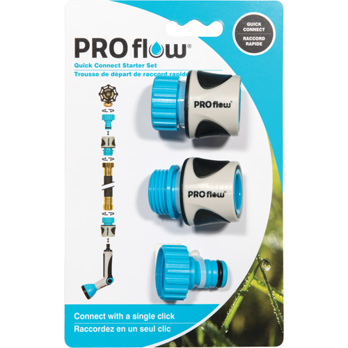 Trousse de d&eacute;marrage de raccords rapides Pro Flow Nuna Depot Inc.