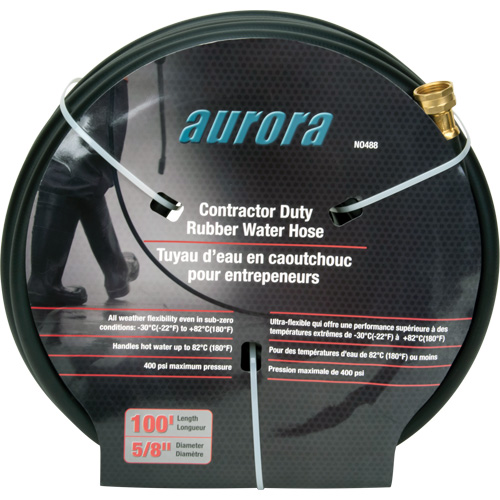 Contractor Duty Rubber Hose, Rubber, 5/8" dia. x 100' Nuna Depot Inc.