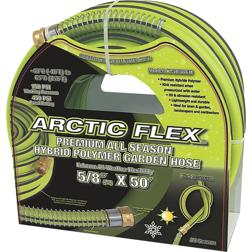 Premium Hybrid Polymer Garden Hose, PVC/Rubber, 5/8" dia. x 50' Nuna Depot Inc.