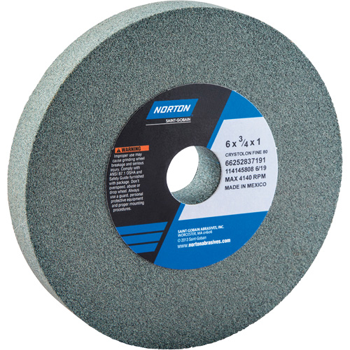 Meules pour rectifieuses d'&eacute;tabli - Meules Gemini, 6" x 3/4", Arbre de 1" Nuna Depot Inc.
