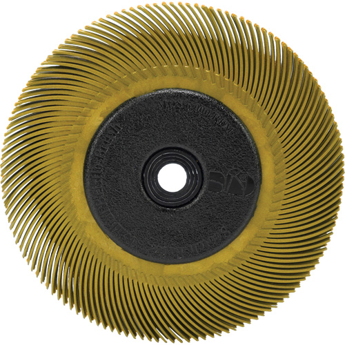Brosse radiale en soies Scotch-Brite, C&eacute;ramique, Grain 80, 6" dia. Nuna Depot Inc.