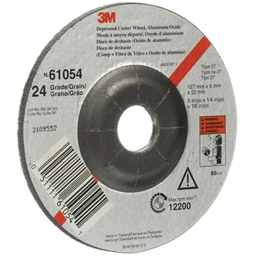 Depressed Centre Grinding Wheel, 5" x 27, Aluminum Oxide Nuna Depot Inc.