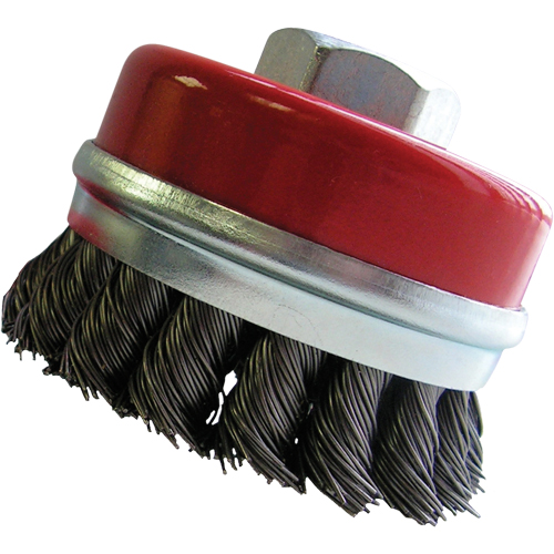 Bridled Cup Brushes, 3" Dia. x 5/8"-11 Arbor Nuna Depot Inc.