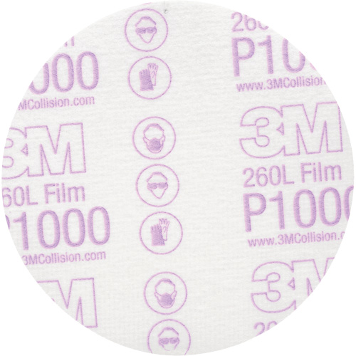 Hookit Finishing Film Disc, 5" Dia., P1000 Grit, Aluminum Oxide Nuna Depot Inc.