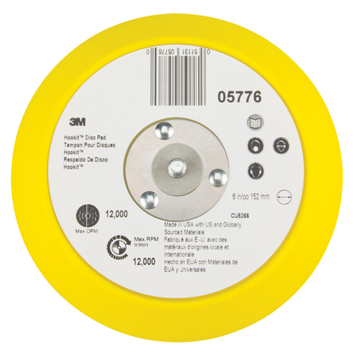 Hookit Disc Pad, 6" Dia. Nuna Depot Inc.