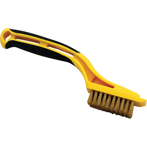 Mini Scratch Brush, Brass, 5 x 10 Wire Rows, 8-1/4" Long Nuna Depot Inc.