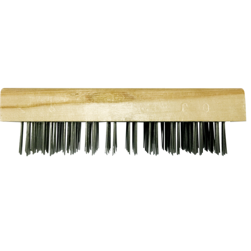 Brosses bloc de boucher &agrave; fils plats, Fil en acier plat, 5 x 10 rangs de fils, Longueur 7-5/8" Nuna Depot Inc.