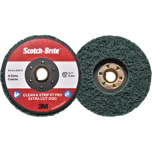 Scotch-Brite Clean & Strip XT Pro Extra Cut Disc, 4-1/2" Dia., Extra Coarse Grit, Aluminum Oxide Nuna Depot Inc.
