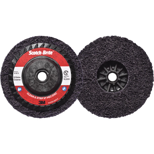 Disque  Clean and Strip  XT Pro Scotch-Brite, 5" dia., Grain Extra grossier, Carbure de silicium Nuna Depot Inc.