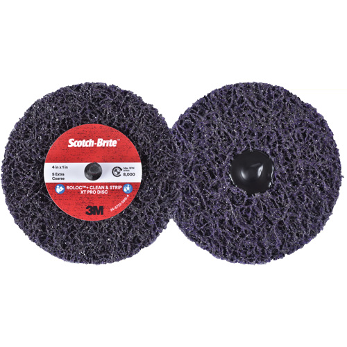 Scotch-Brite Roloc+ Clean & Strip XT Pro Disc, 4" Dia., Extra Coarse Grit, Silicon Carbide Nuna Depot Inc.