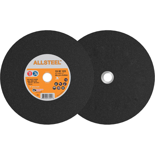 AllSteel Chopsaw Wheel, 12" x 7/64", 1" Arbor, Type 1, Aluminum Oxide, 5100 RPM Nuna Depot Inc.