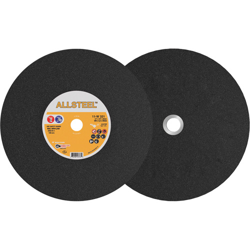 AllSteel Chopsaw Wheel, 12" x 1/8", 25/32" Arbor, Type 1, Aluminum Oxide, 6300 RPM Nuna Depot Inc.