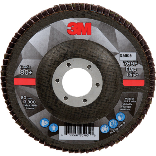 769F Quick Change Flap Disc, 4-1/2" x 7/8", Type 27, 80+ Grit, Ceramic Nuna Depot Inc.